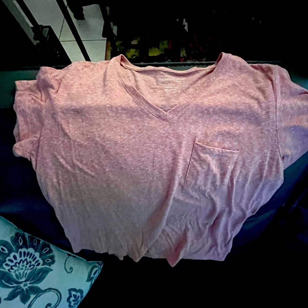 New V-Neck Tee with pocket